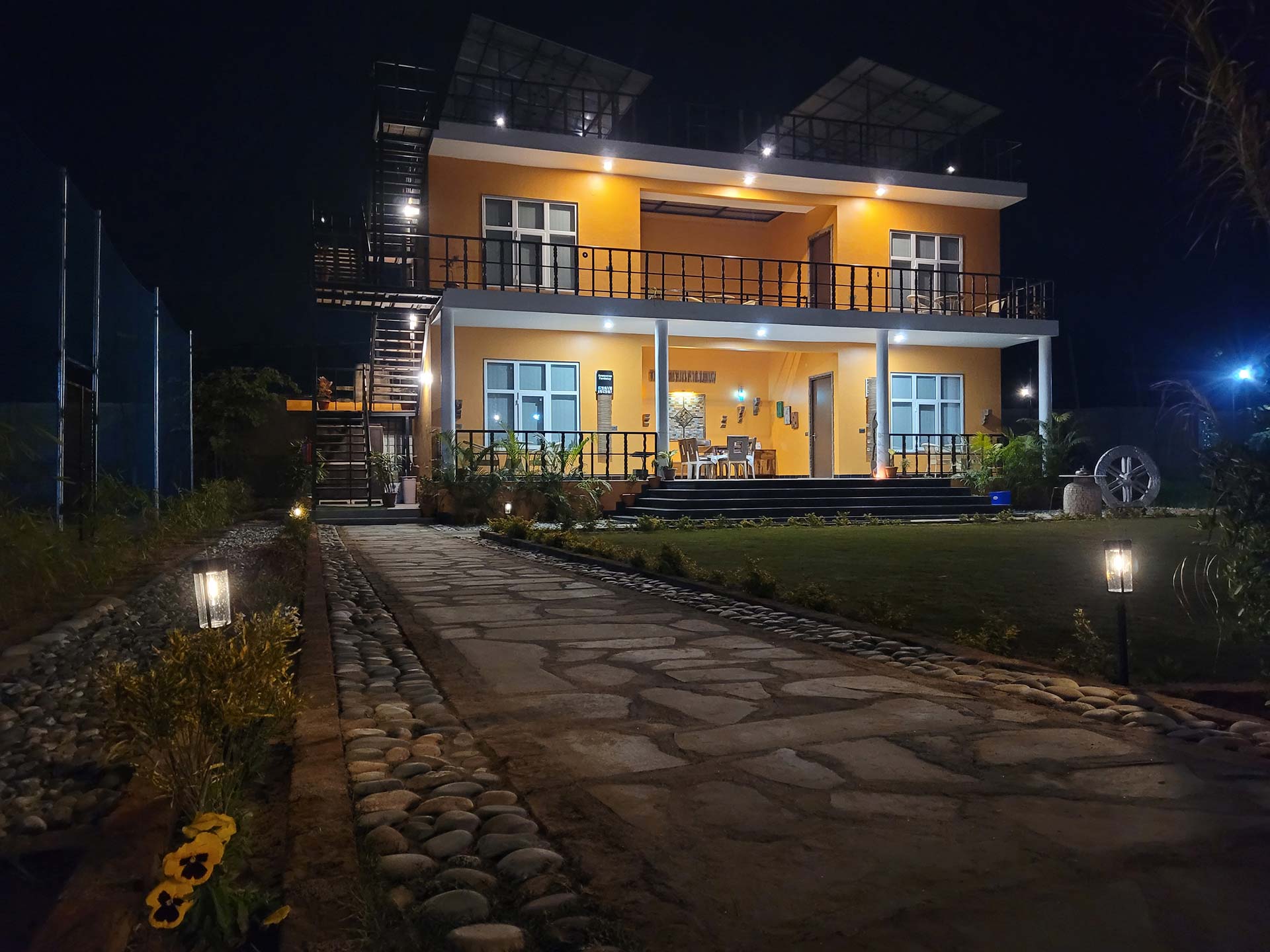 Aranyavas Nature Retreat at night